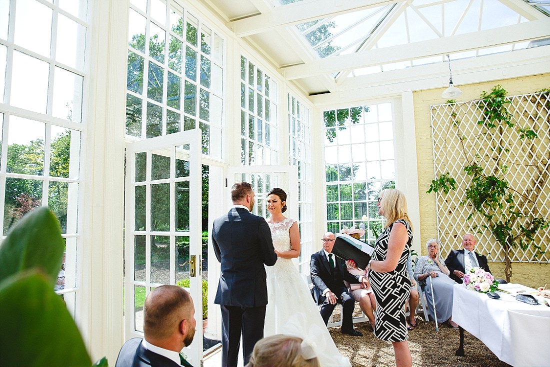 Langtons House Essex Wedding Photographer - Ceremony in the Orangery 