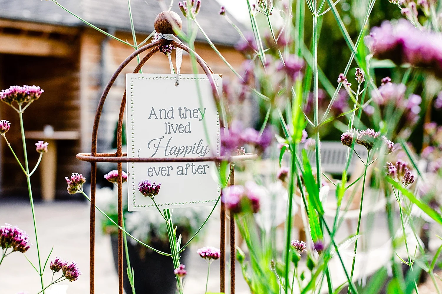 Houchins Wedding Essex Barn They Lived Happily Ever After Sign