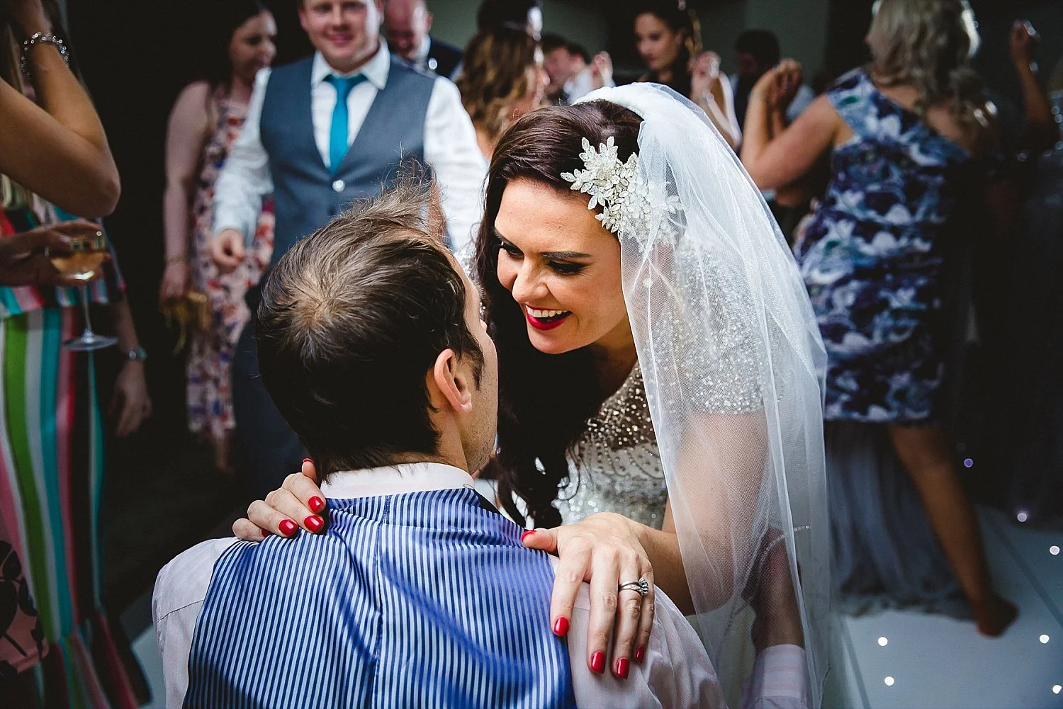 Houchins Essex Wedding Photographer - Bride on the dance floor