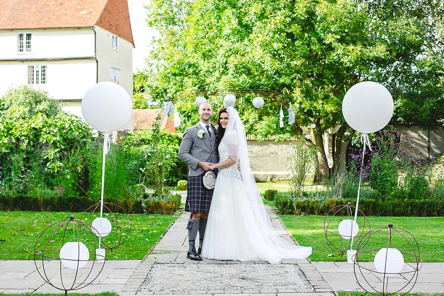 Houchins Wedding Photographer - Portrait in the Gardens