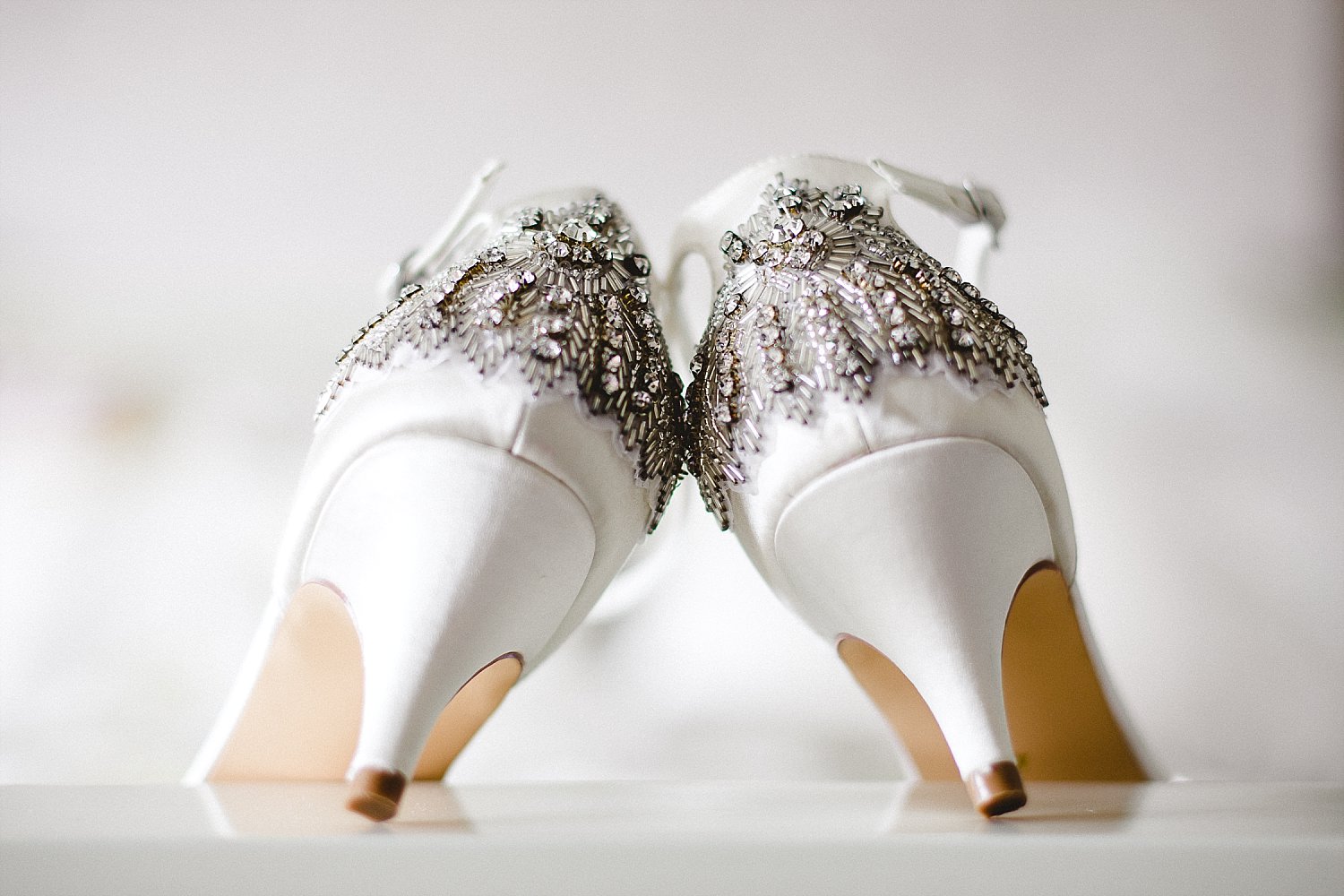 Wedding Photographer Essex - Moor Hall Wedding - Bridal shoes