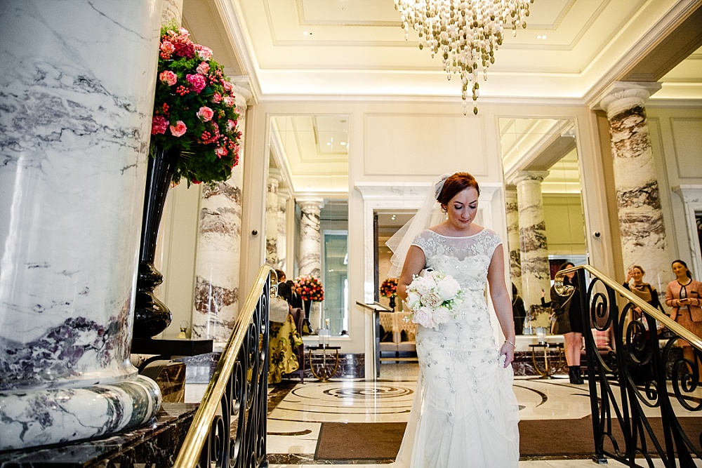The Langham Hotel London Wedding - Bride leaving