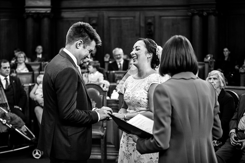 Islington Town Hall Wedding Photographer - Wedding Ceremony Vows