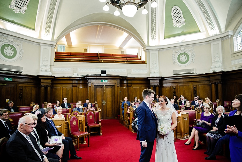 Islington Town Hall Wedding Photographer - Wedding Ceremony Room