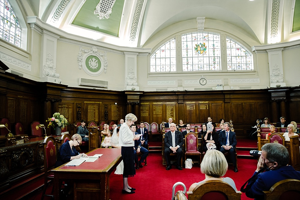 Islington Town Hall Wedding Photographer - Wedding Ceremony Reading