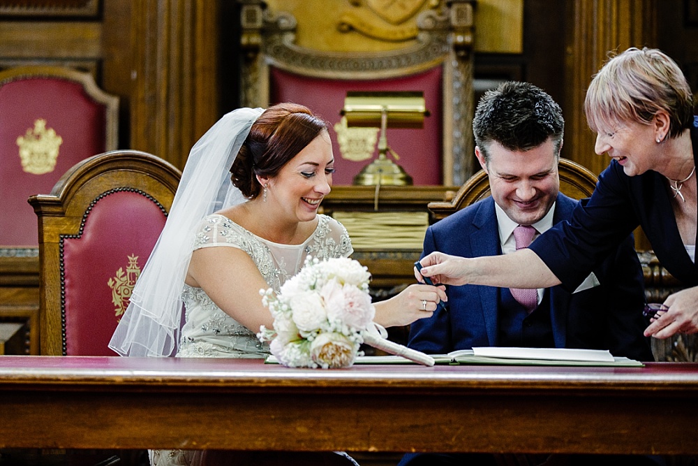 Islington Town Hall Wedding - Registry Signing