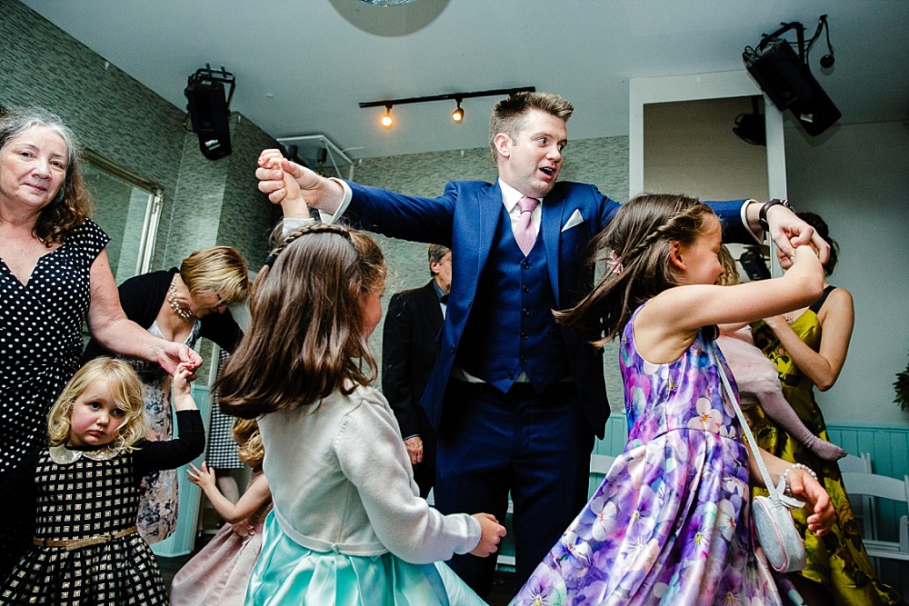 The Chapel London Wedding - Islington Town Hall Wedding Photographer - Groom on the Dancefloor