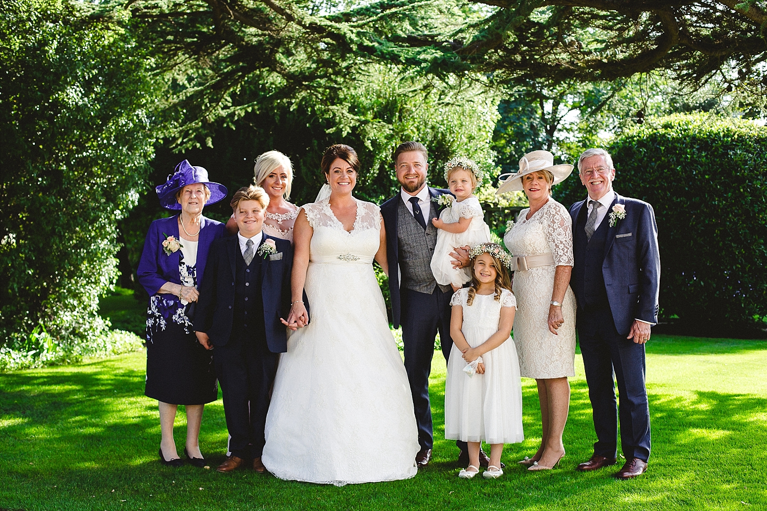 Moor Hall Wedding - Family Group Shot - Anesta Broad Photography