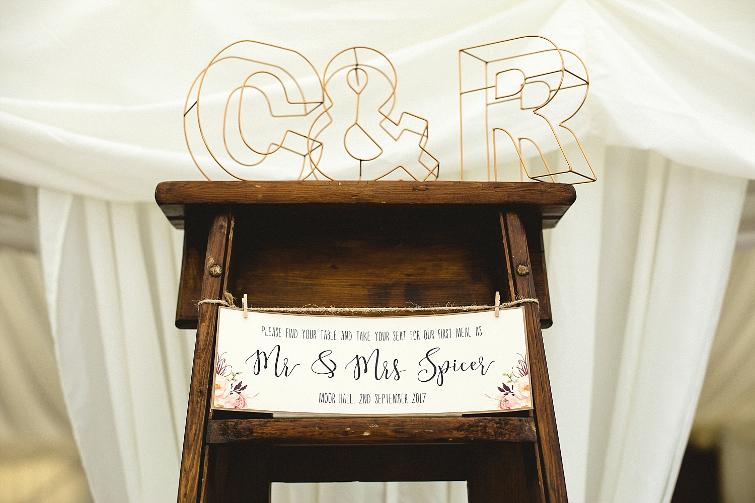 Moor Hall Wedding Photographer - Table Plan