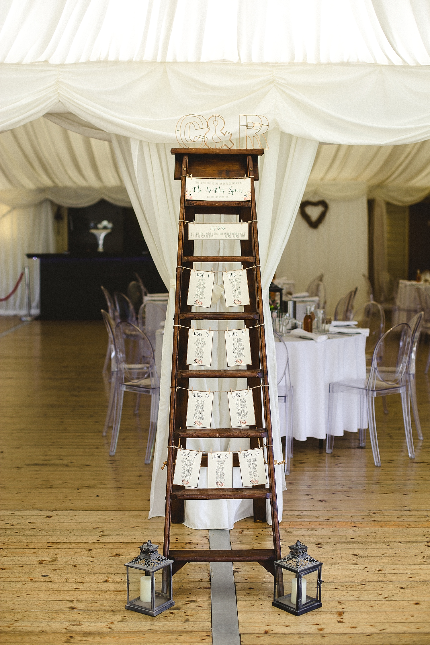 Moor Hall Wedding Photographer - Table Plan