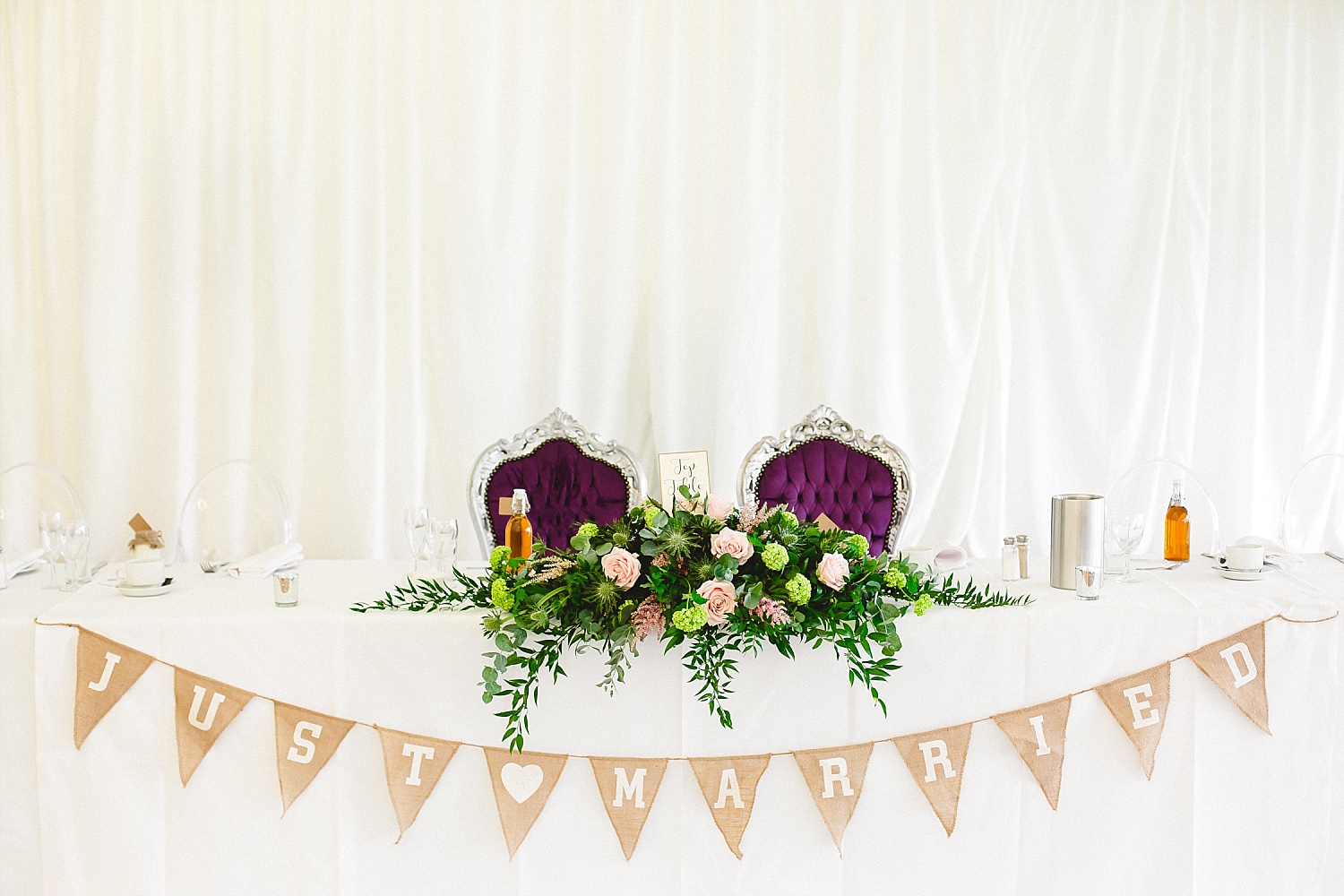 Moor Hall Wedding Venue - Reception Top Table