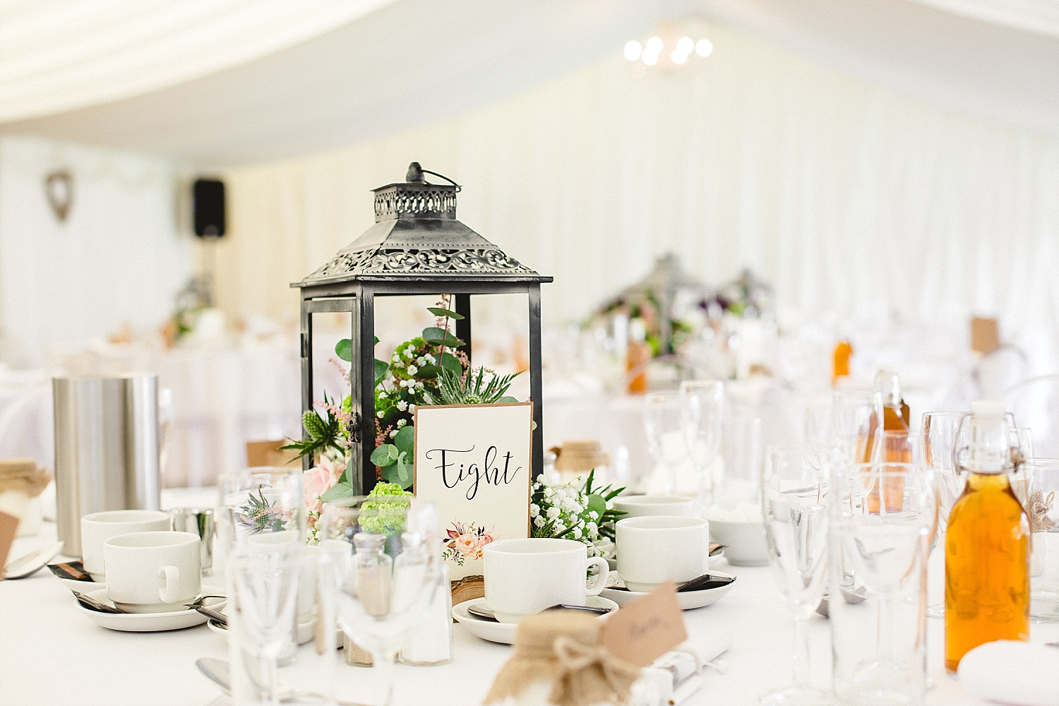 Moor Hall Wedding Venue - Table Details