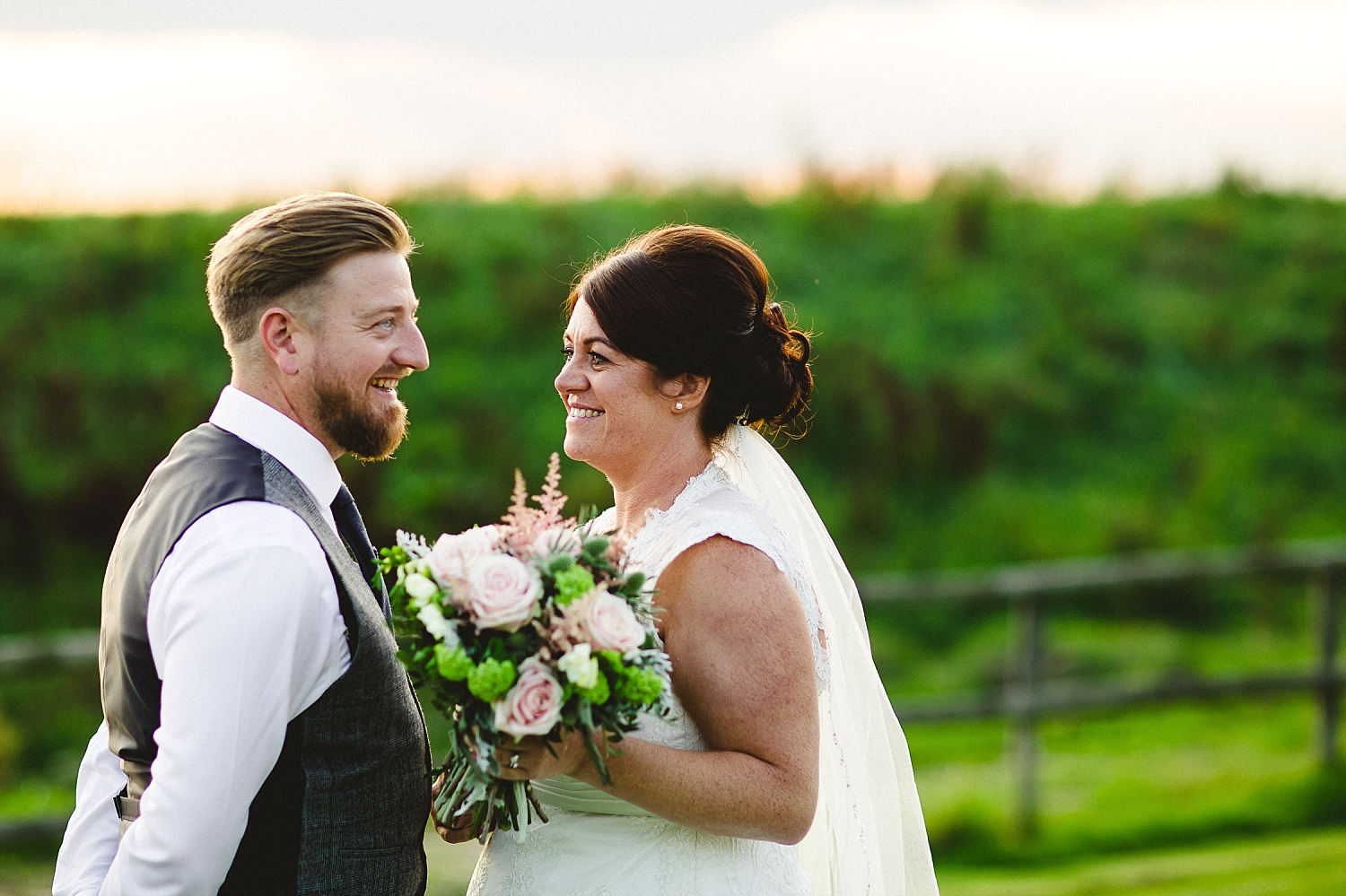 Moor Hall Wedding Photographer - Portraits at Sunset