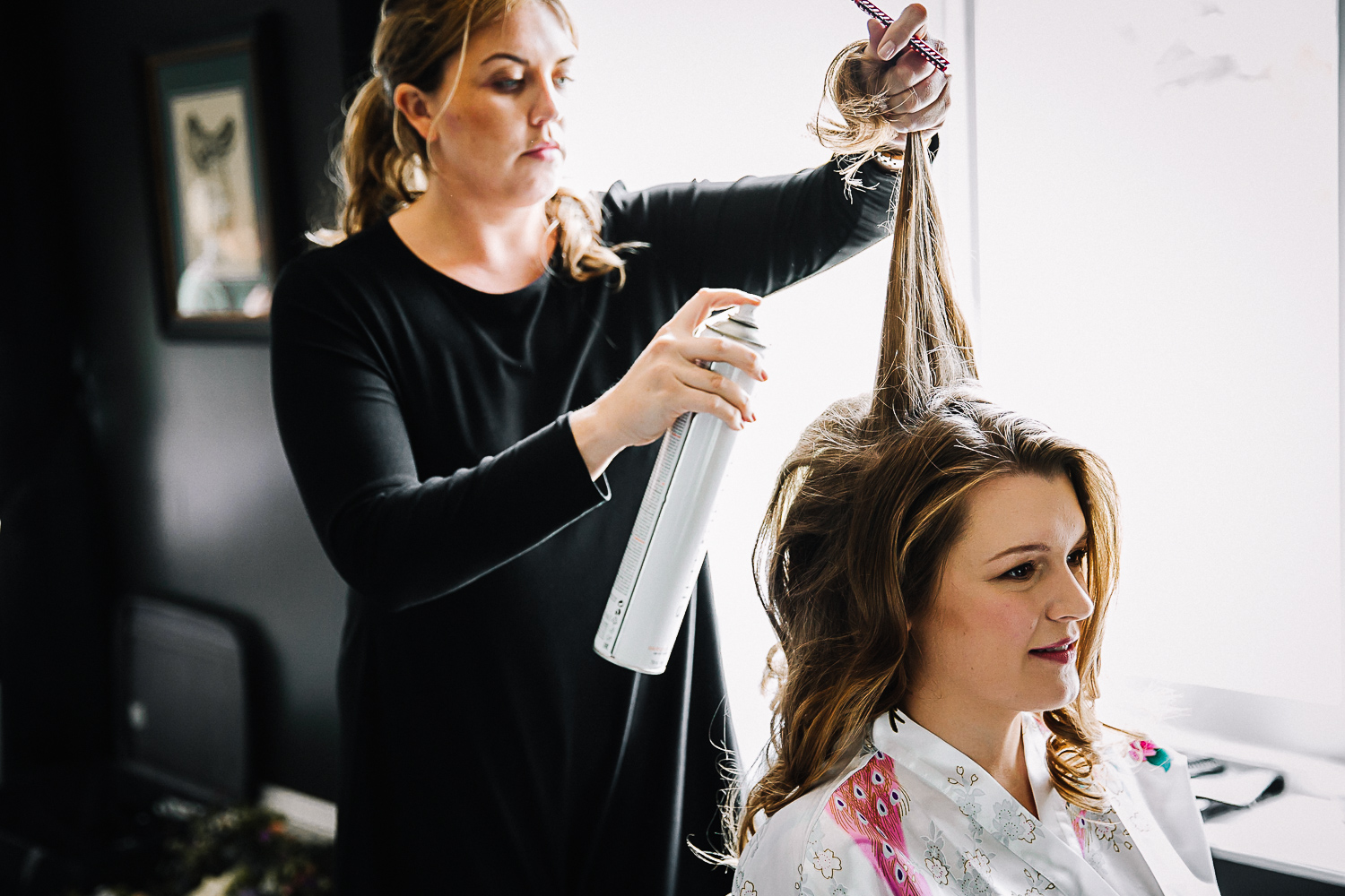 Bride getting ready - Swynford Manor Wedding Photography