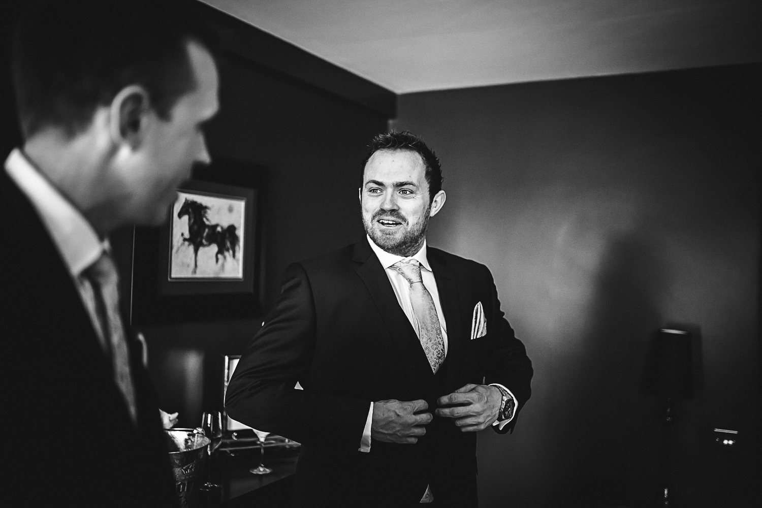 Groomsmen getting ready - Swynford Manor Wedding Photography