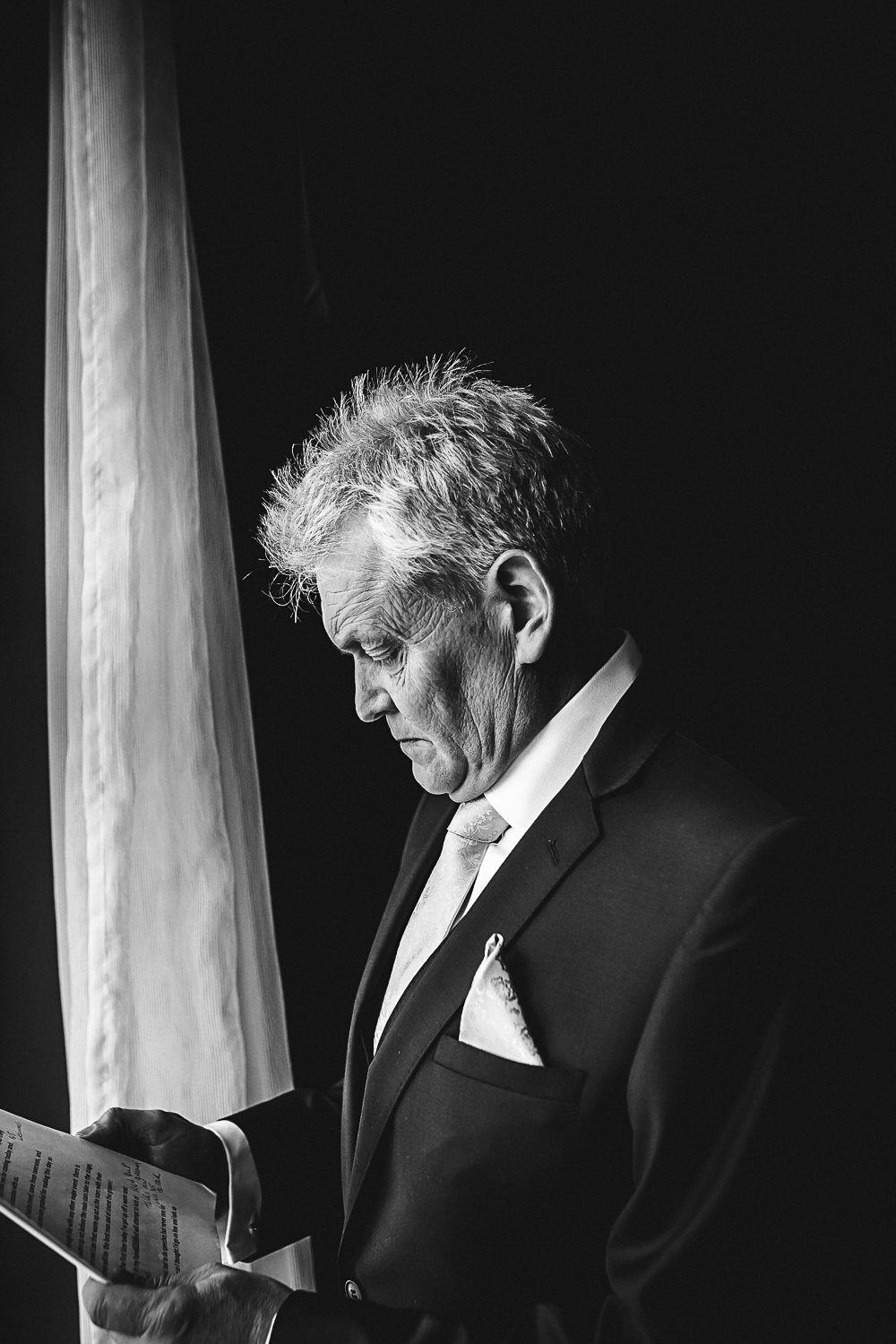 Father of the bride getting ready - Swynford Manor Wedding Photographer