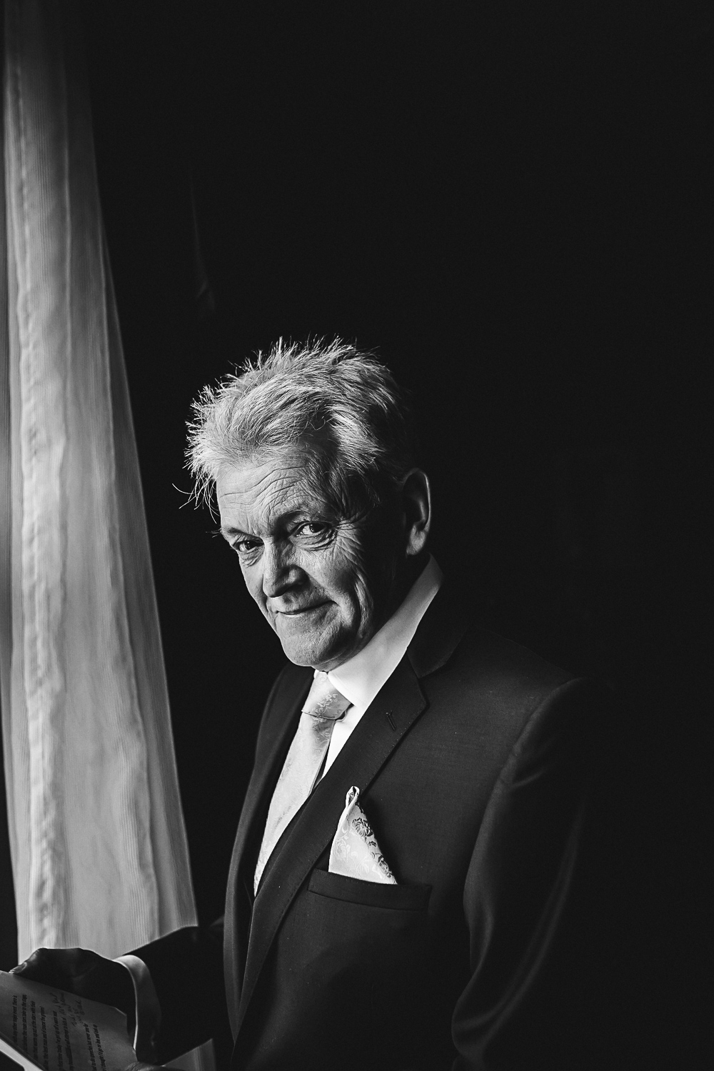 Father of the Bride getting ready - Swynford Manor Wedding Photographer