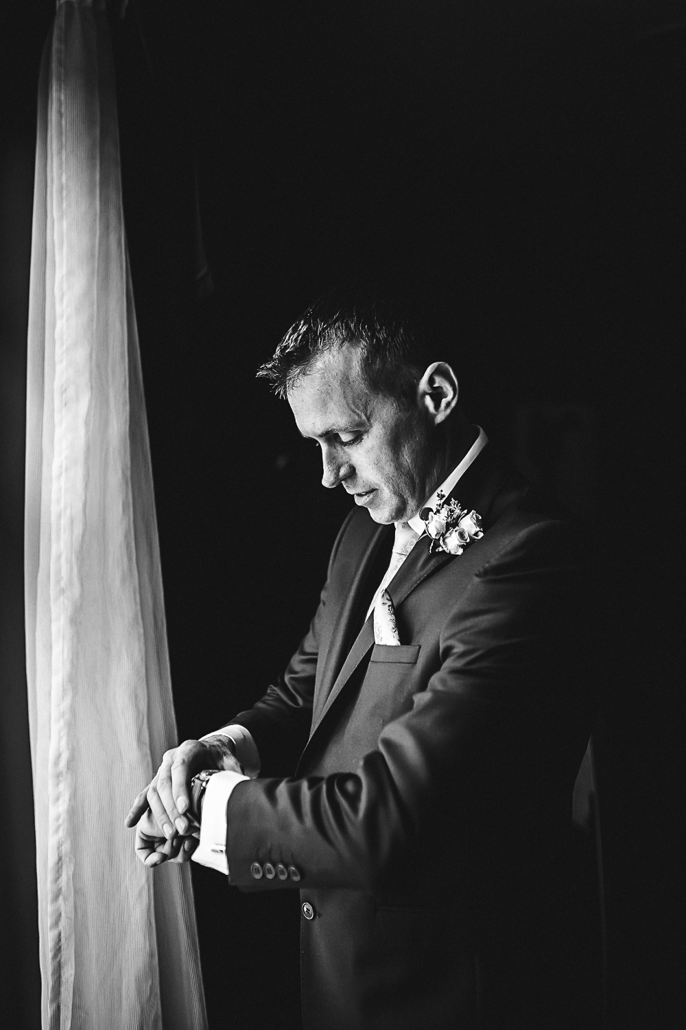 Groom getting ready - Swynford Manor Wedding Photographer