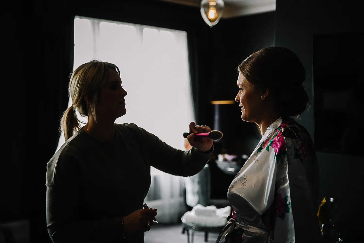 Bride getting ready - Swynford Manor Wedding Photography
