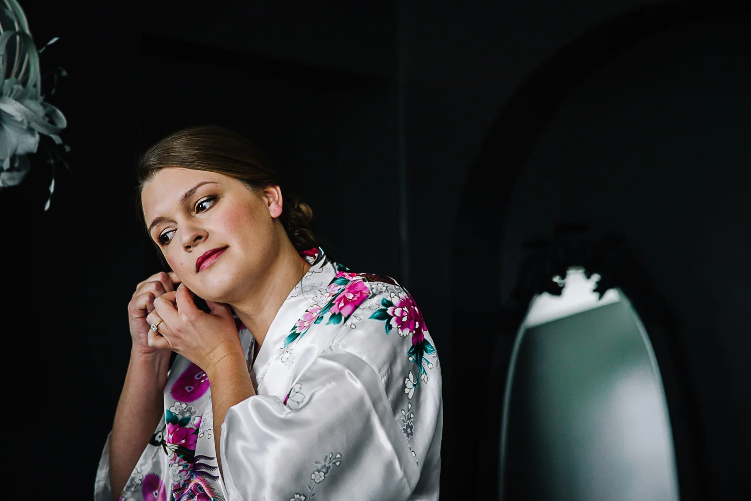 Bride getting ready - Swynford Manor Wedding Photographer