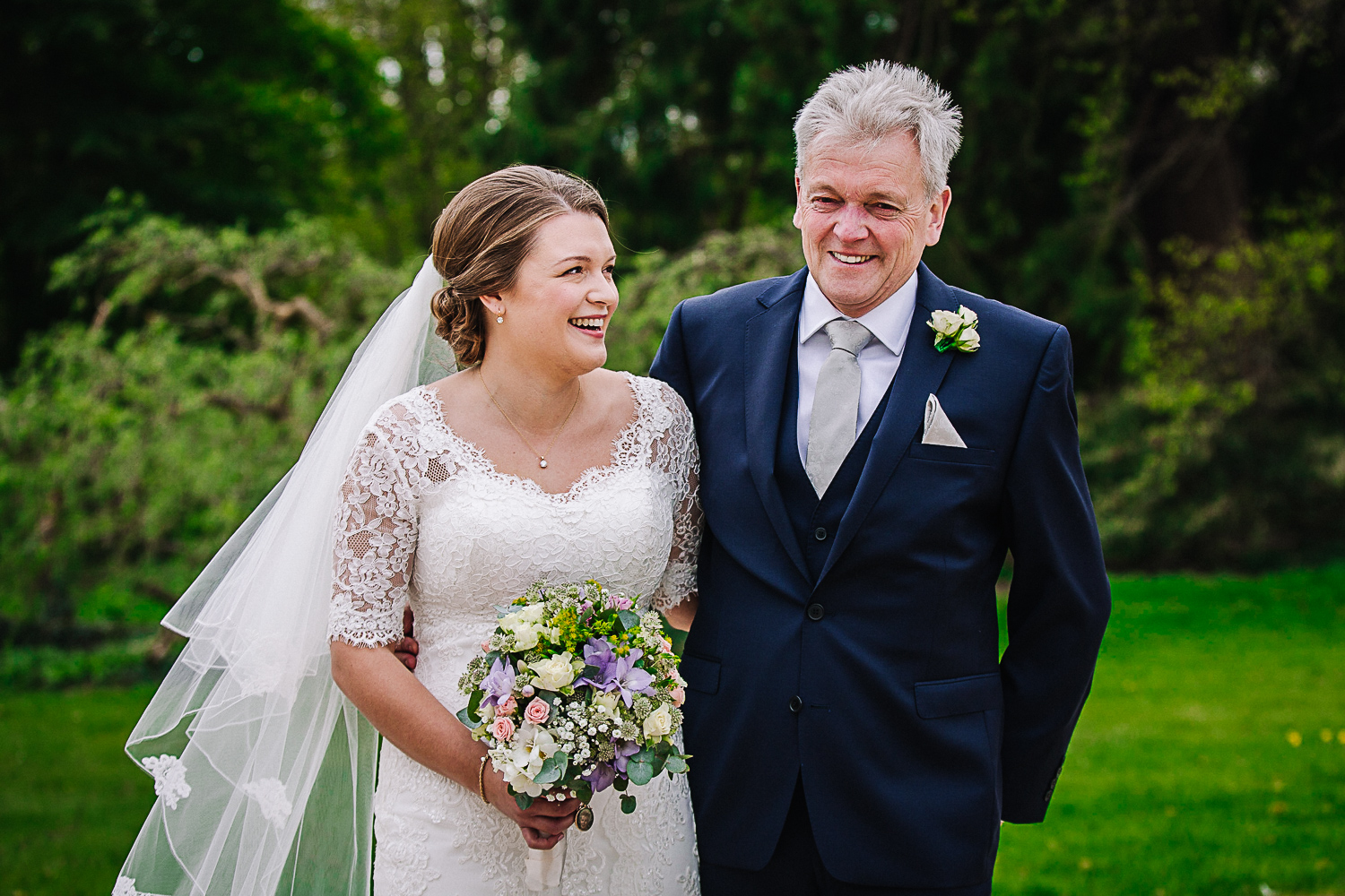 Bride & Father of the Bride - Swynford Manor Wedding Photographer