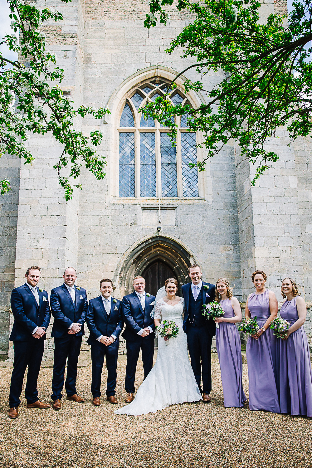 Wedding Party at Cottenham All Saint’s Church - Swynford Manor Wedding Photographer