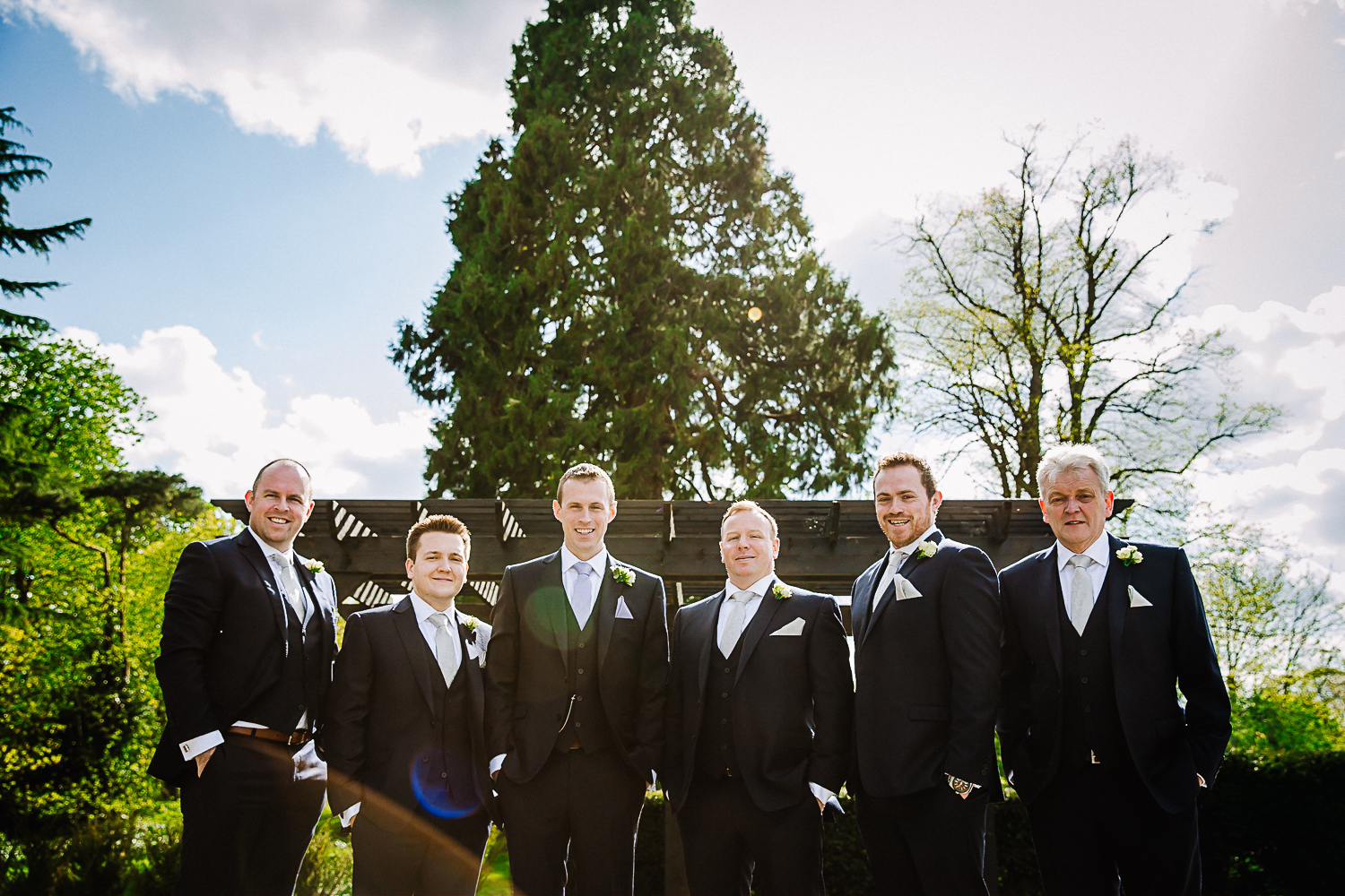 Groom's Party at Swynford Manor Wedding