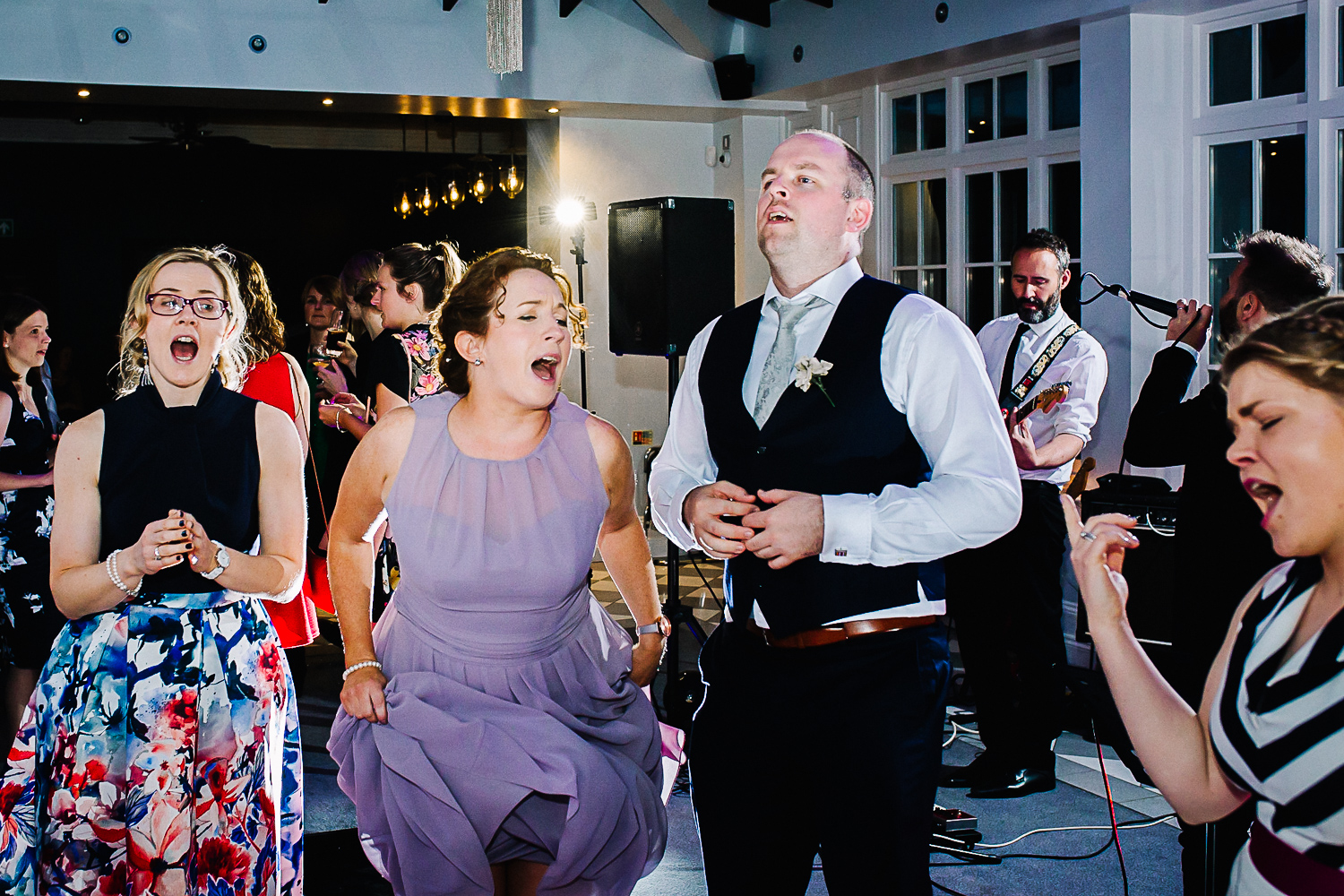 Guests Dancing at Swynford Manor Wedding Cambridge