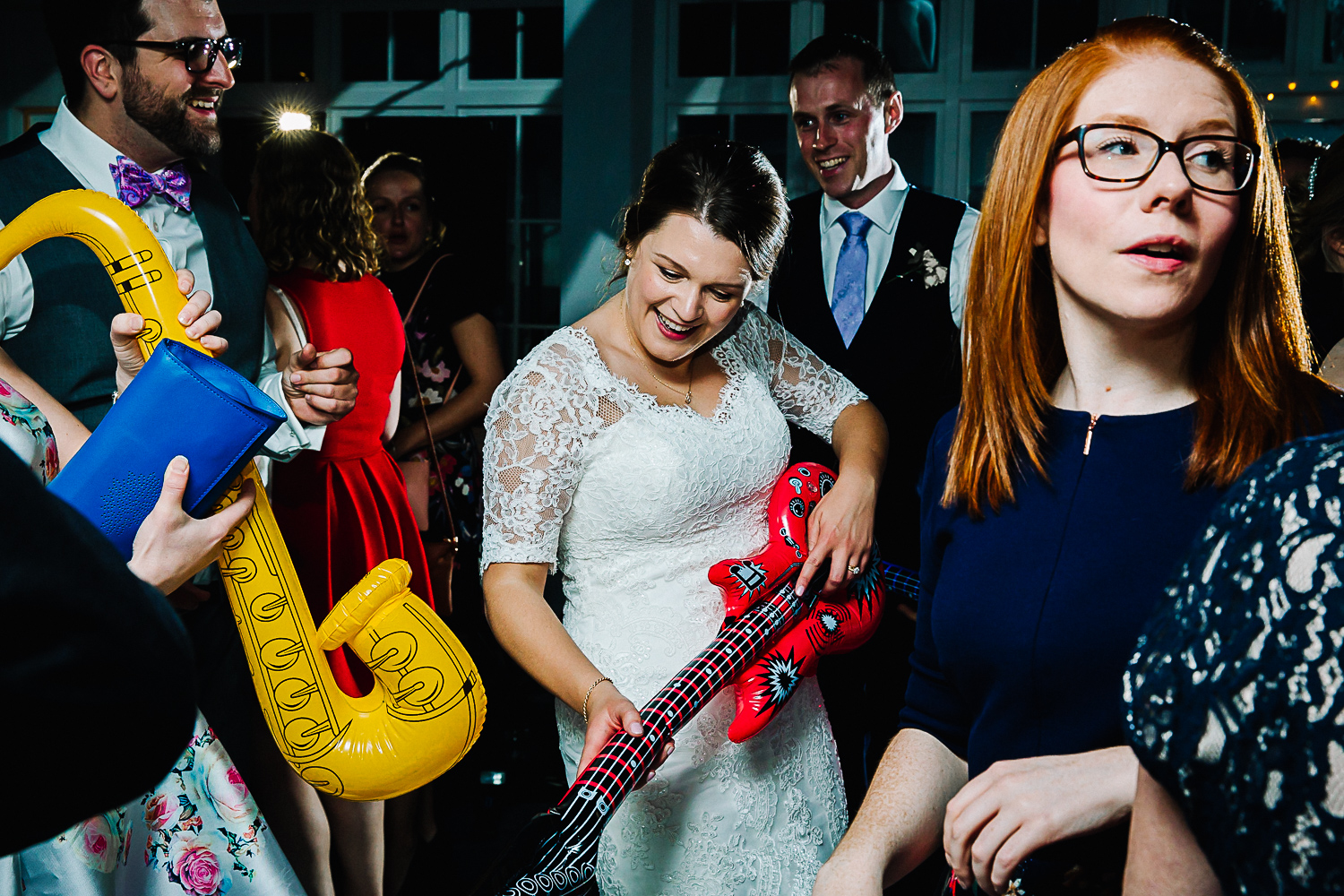 Bride on the Dancefloor at Swynford Manor Wedding Cambridge