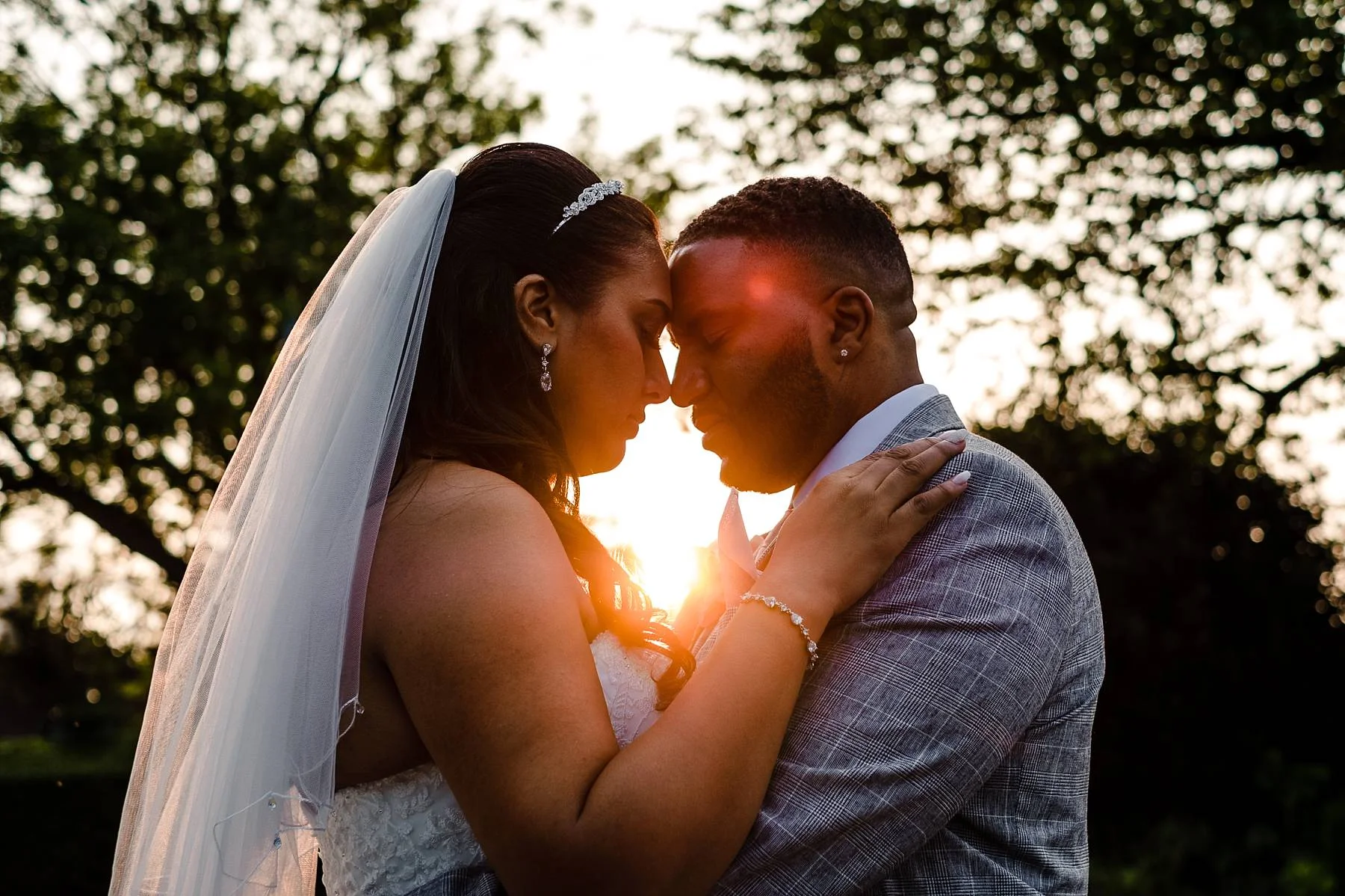 Parklands Quendon Hall Wedding at Sunset