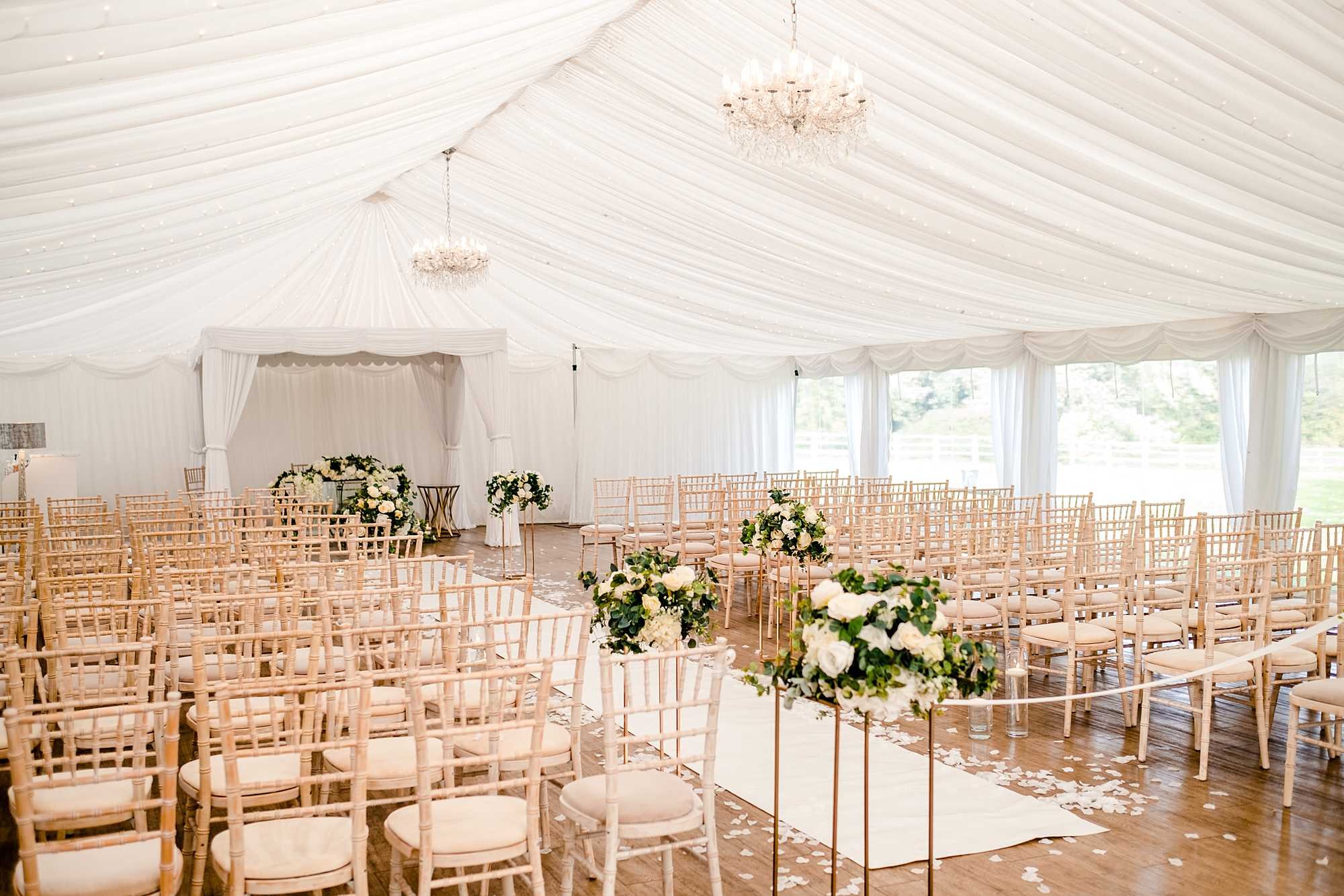 That Amazing Place Wedding inside the marquee