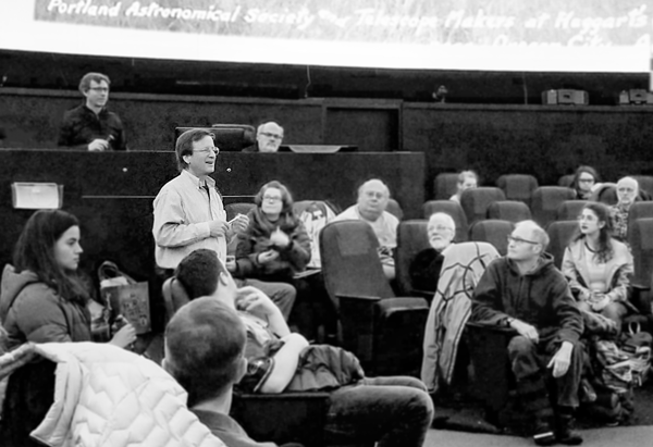 Peter delighted us with his February 19 lecture on "History of Telescope Making in the Portland Area."