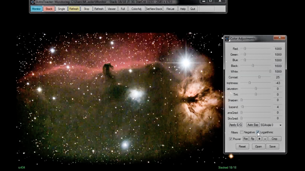 Image created with AstroToaster (Video by Carl Smith. )