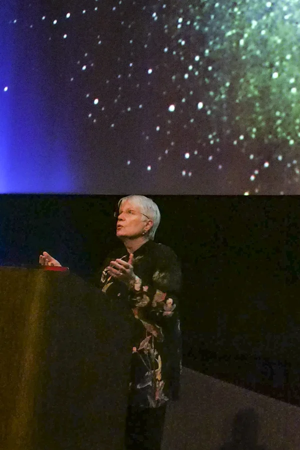 The SETI Institute’s Jill Tarter spoke recently at the Rose City Astronomers in Portland, Oregon. (Photo: Kathy Kerner)