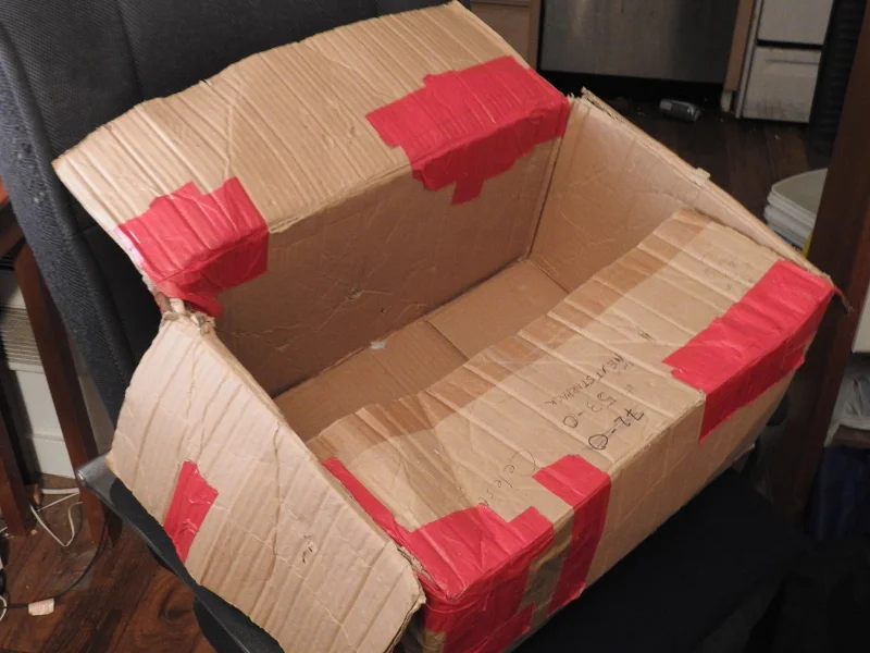 Box taped to lengthen its life