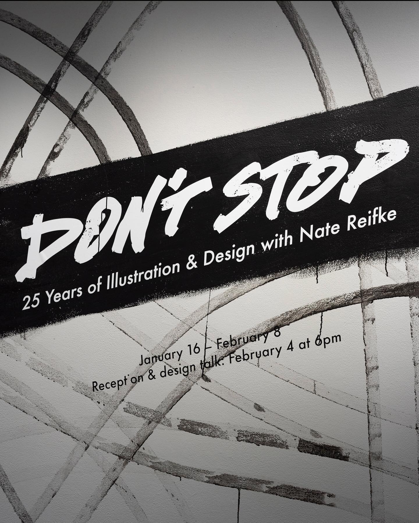 If you&rsquo;re in the Riverside area this weekend come on out to @brandstatergallery for Don&rsquo;t Stop showcasing 300+ pieces from the course of my 25 year commercial career. Reception Sunday February 4th at 6pm. I&rsquo;d love to see you. Free h