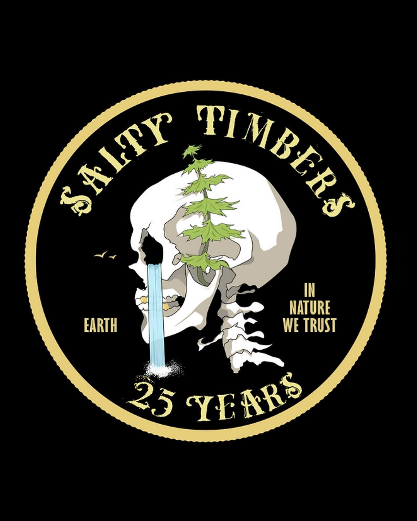 I had the opportunity to work on a project with the students @lasierra_art_design and their teacher @timmusso in which they were tasked to create a 25th anniversary poster for Salty Timbers. These are their final products! It was a fun role reversal 