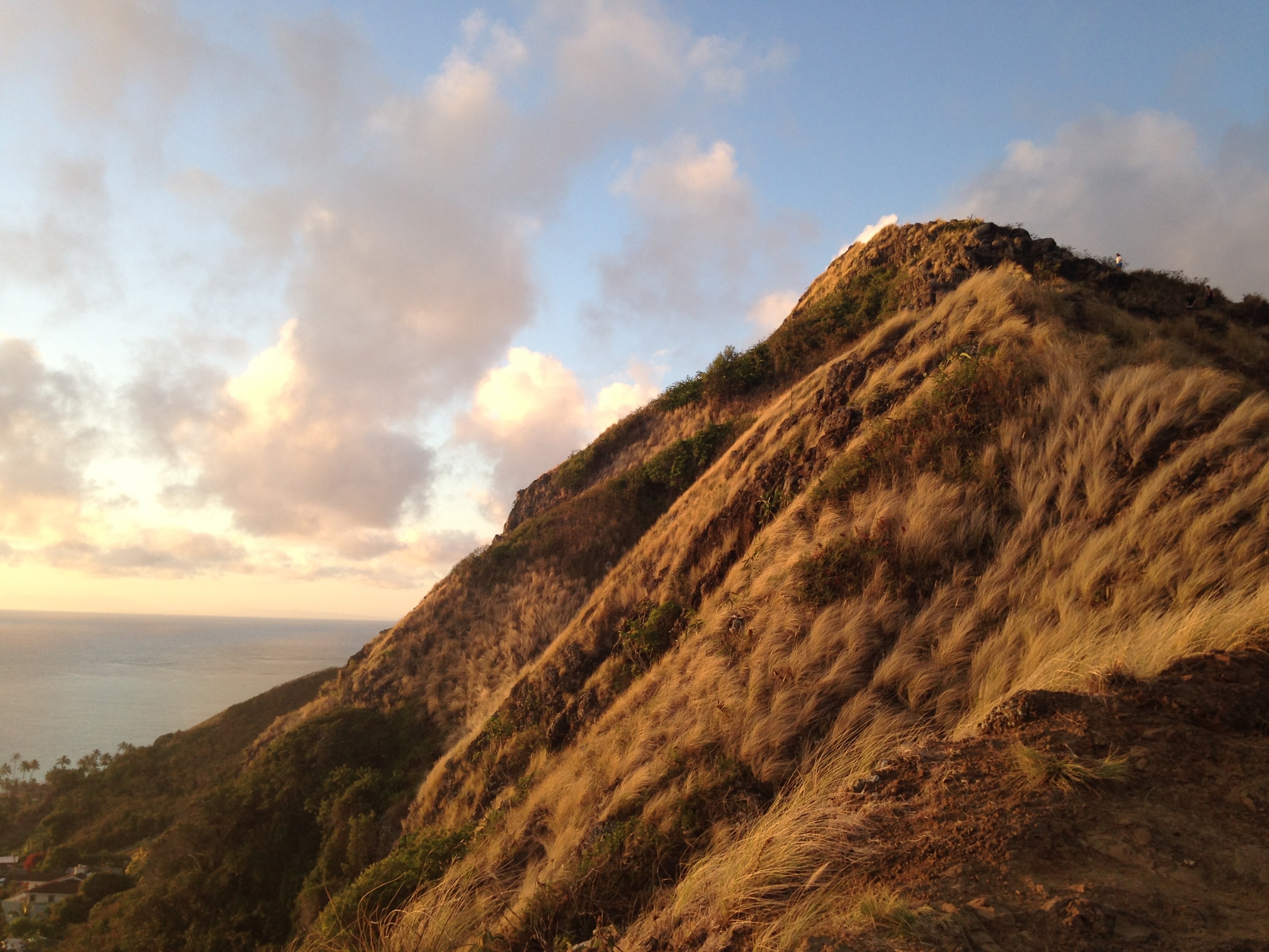  Lanikai pillboxes hike at sunrise. The pillboxes are remnants from WWII. 