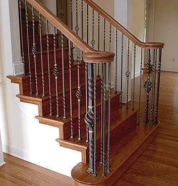 Custom Wrought Iron Railing - Interior
