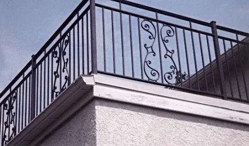 Wrought Iron Exterior Balcony Railing