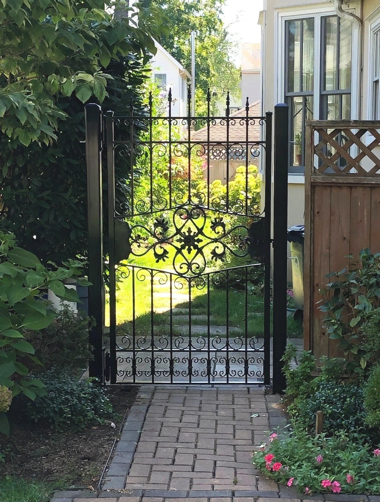 Wrought Iron Gates \u0026 Fences by Creative Forge, Telford, Pennsylvania —  Wrought Iron Railings, Custom Metal Railings | Creative Forge, image size:1322x1748