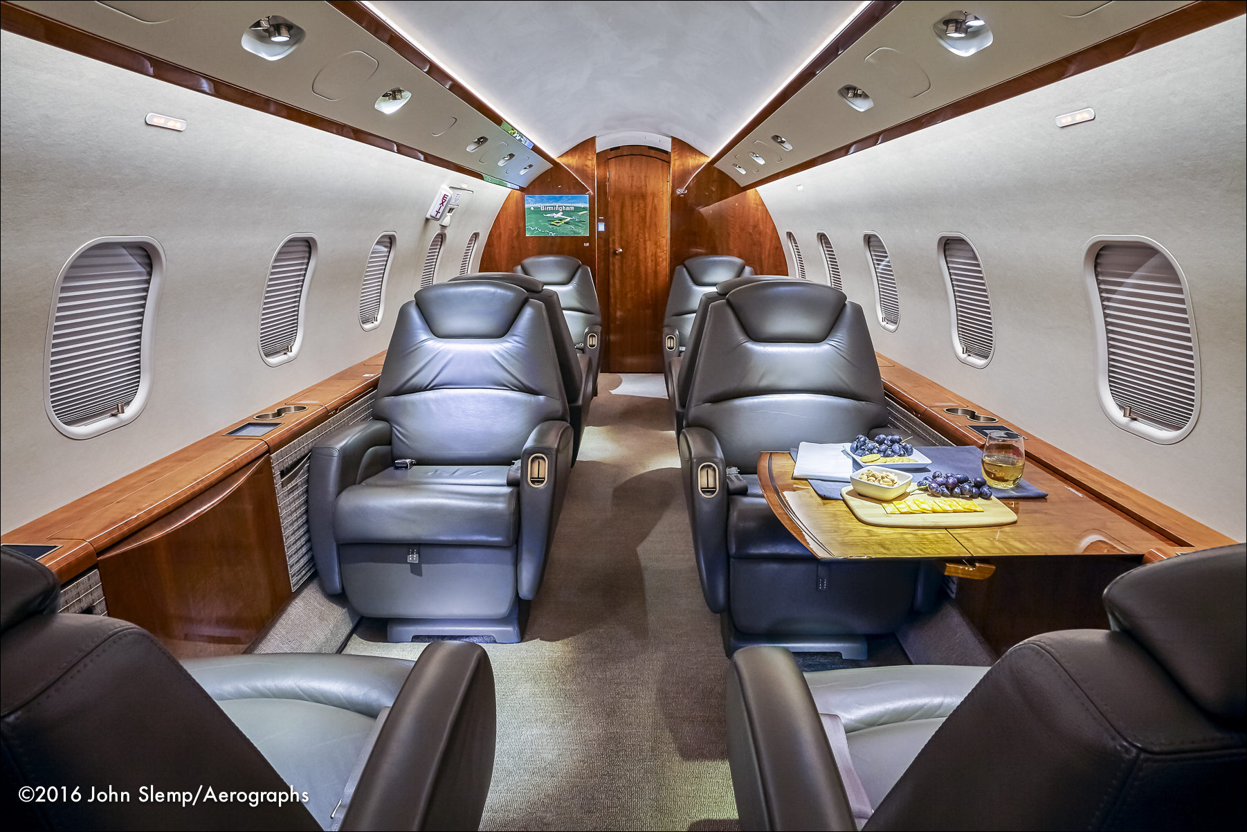 Bombardier Challenger 300 owned by the Nelson Brothers company in Birmingham, Alabama.