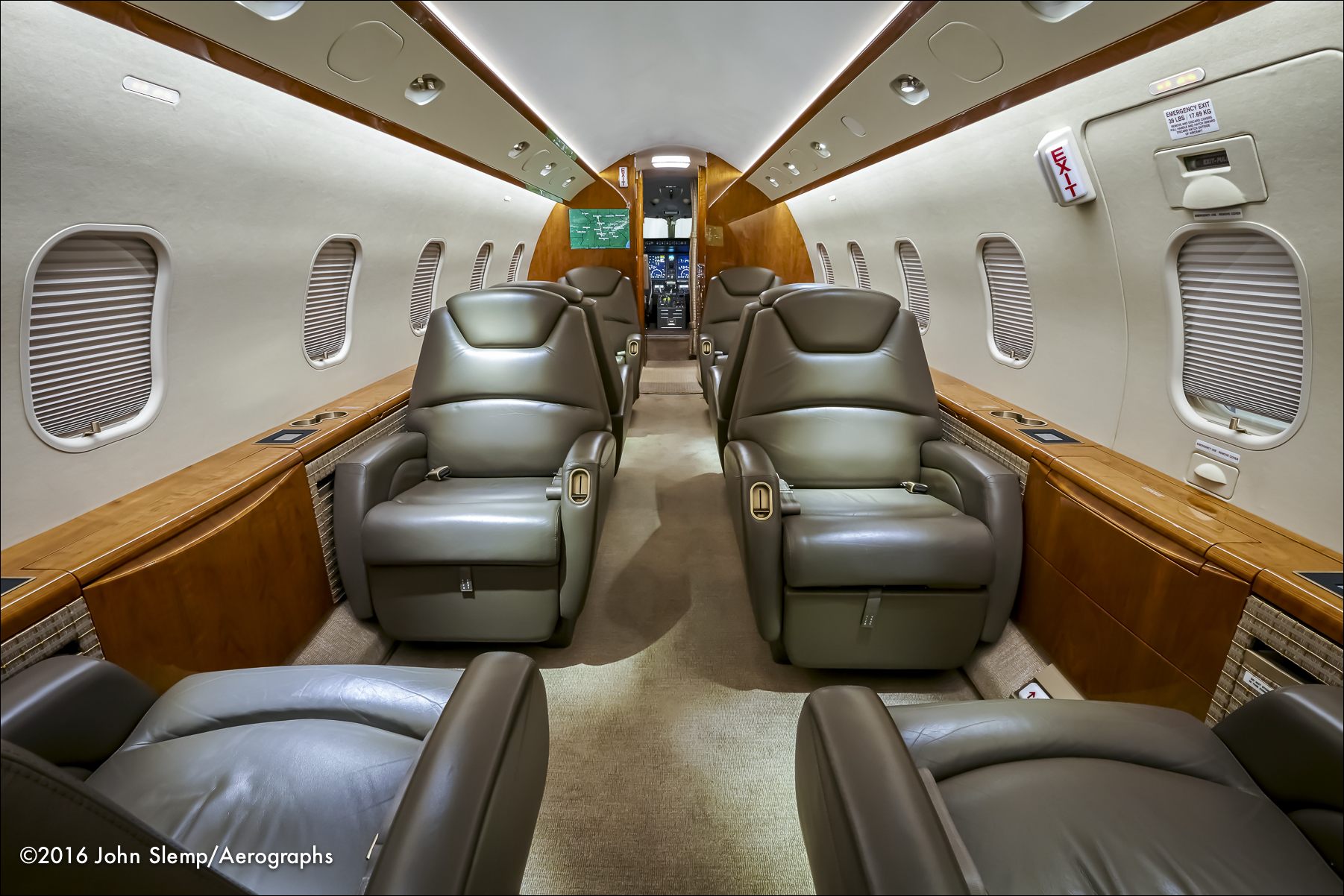 Bombardier Challenger 300 owned by the Nelson Brothers company in Birmingham, Alabama.