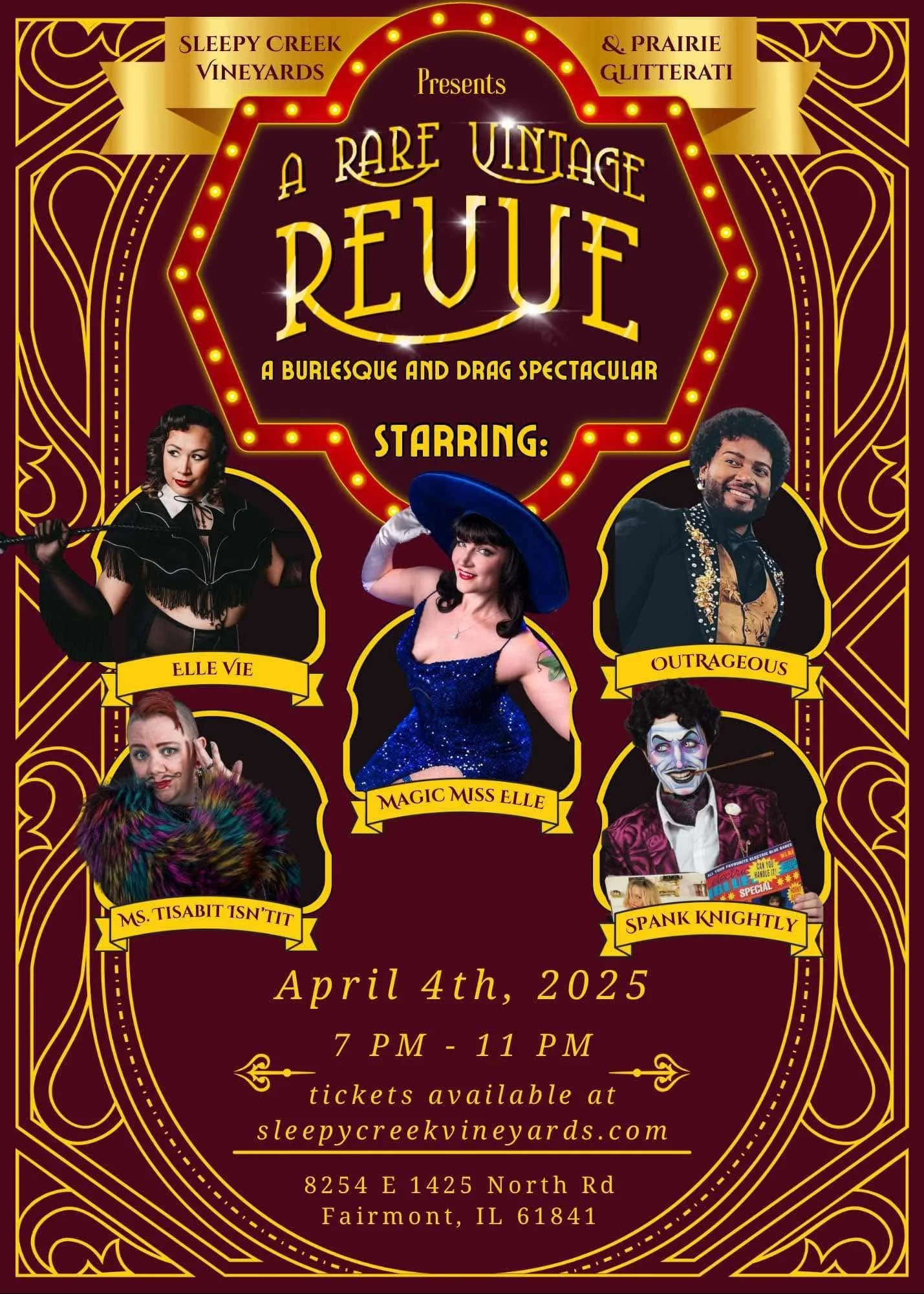 CANCELLED:  A Rare Vintage Review - Burlesque Show - April 4, 2025