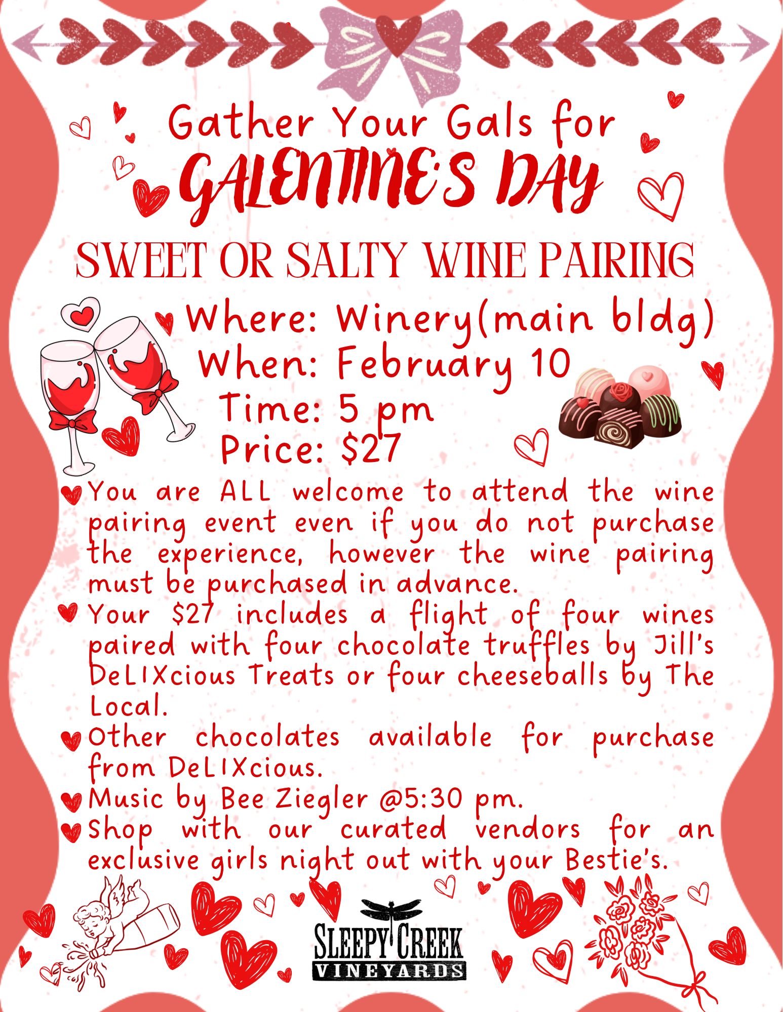 Galentine's Day - Sweet or Salty - February 10, 2026