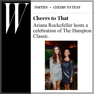 W Magazine: Ariana Rockefeller