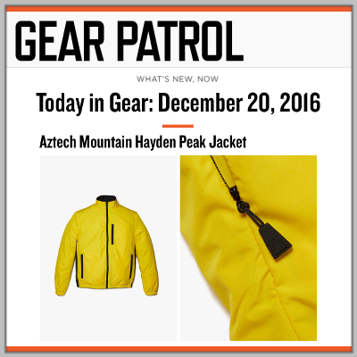 Gear Patrol: Aztech Mountain