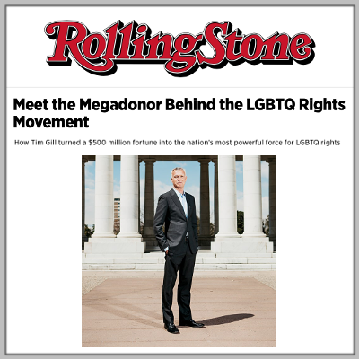 Rolling Stone: Gill Foundation