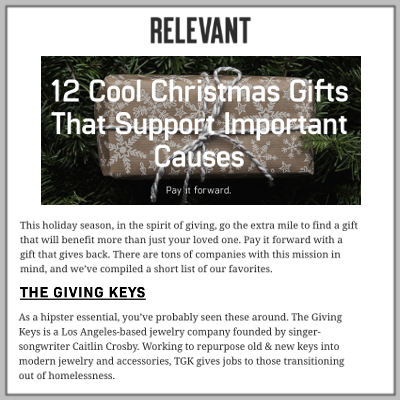 Relevant: The Giving Keys