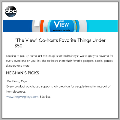 The View: The Giving Keys